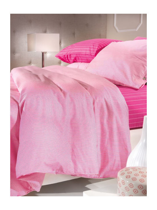 Guy Laroche Sheet for Single Bed 160x250cm. Ecce Fuchsia