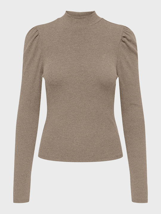 Only Women's Blouse Long Sleeve Gray