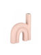 Bizzotto Vază Decorativă Ceramică Roz 21x6x25cm 1buc