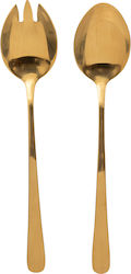 Atmosphera Metallic Serving Utensil Set Gold 2pcs