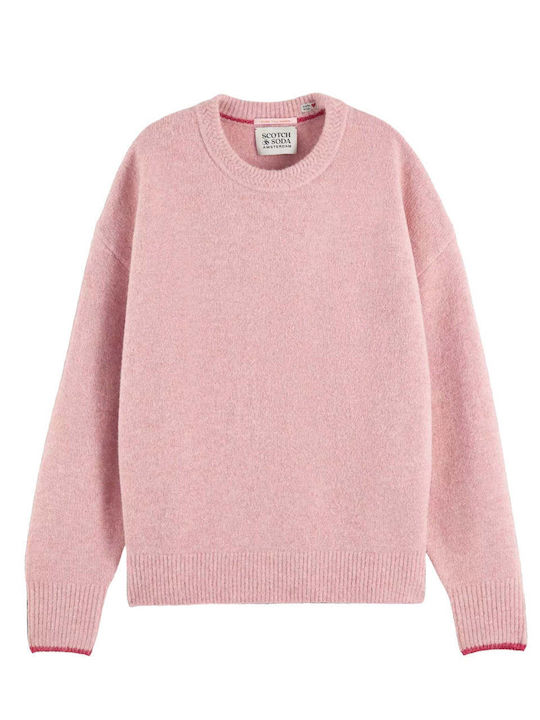 Scotch & Soda Women's Long Sleeve Sweater Pink