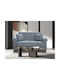 Lena Two-Seater Couch Bed Grey 153x73x75 cm