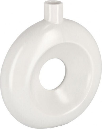 Bizzotto Vază Ceramică Elsy Albă Φ18xΥ20cm
