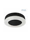 Vivalux Waterproof Outdoor Ceiling Light with Integrated LED in Black Color VIV004748