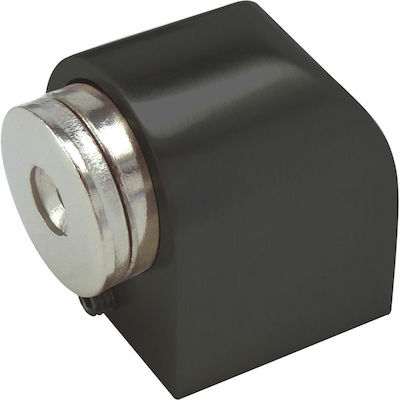 Magnetic Metallic Door Stopper Black