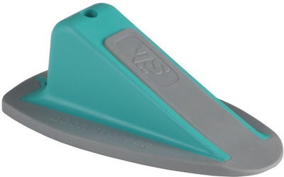 Wedge Plastic Door Stopper Light Blue