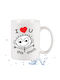 I Love You This Much Becher Keramik Weiß 295ml