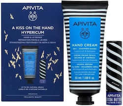 Apivita A Kiss on The Hand (Hypericum) Σετ Περιποίησης για Ενυδάτωση με Κρέμα Χεριών 50ml