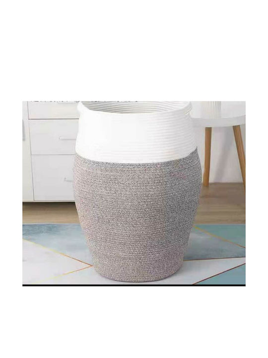 Natural Home Καλάθι Αποθήκευσης Υφασμάτινο Γκρι 65cm