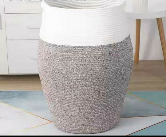 Natural Home Coș de Depozitare Tesatura Gri 65cm 1buc