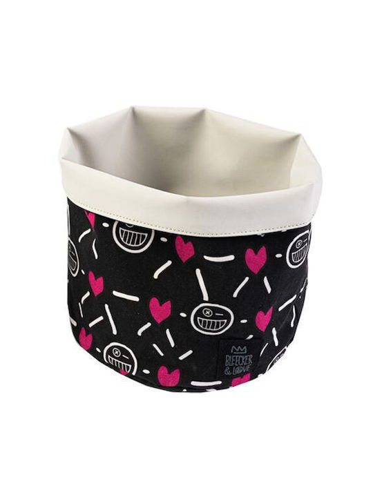 Bleecker & Love Storage Basket Fabric Black 18x18x20cm 1pcs