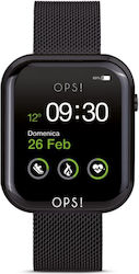 OPS! Objects Call Smartwatch με Παλμογράφο (Μαύρο)