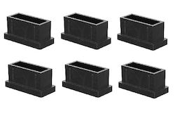 Lasiplast Caps 20x20mm 6 Pieces LAS20X15