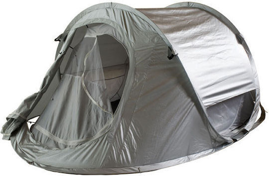 Polo Summer Camping Tent Pop Up Grey For 2 People 220x135x95cm
