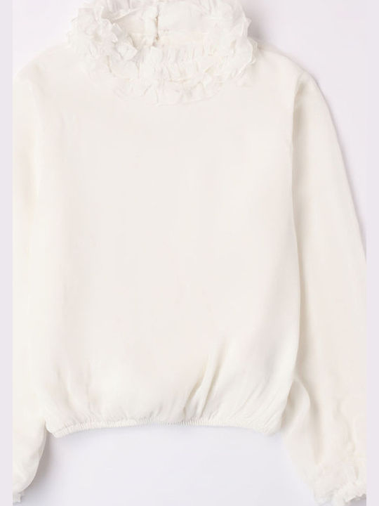 Kids Shirt Long Sleeve White