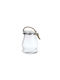 Tabletop Glass Lantern Transparent 17x17x20cm
