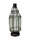 Floortop Metallic Lantern Black 17.5x17.5x49cm