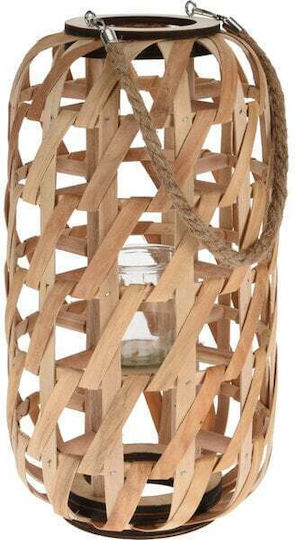 Koopman Laterne Hölzernes Braun 22x38.5x38.5cm 1Stück