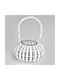 Palma Emporio Tabletop Wooden Lantern White 10cm