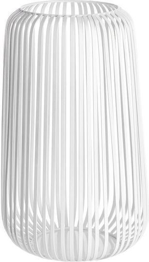 Butlers Metallic Lantern White