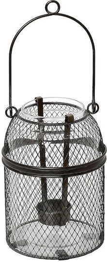 Dhome Laterne Metallisch Bodenmontage Gray 12.5x12.5x25.5cm 1Stück Dhome Laterne Metallisch Bodenmontage Gray 12.5x12.5x25.5cm 1Stück