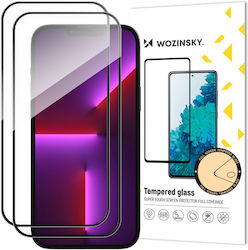 Wozinsky Full Face Tempered Glass 2 Pieces Black (iPhone 15 Pro Max) Wozinsky Full Face Tempered Glass 2 Pieces Black (iPhone 15 Pro Max)