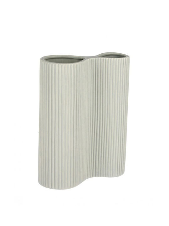 Bizzotto Decorative Vase Vivy Gray 18x8x24cm