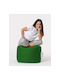 Waterproof Bean Bag Stool Poof Square Green 45x45x45cm
