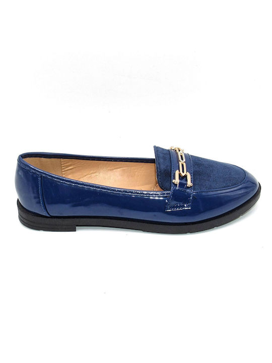 Super Mode Damen Loafers in Blau Farbe