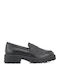 Δερμάτινα Γυναικεία Loafers σε Μαύρο Χρώμα