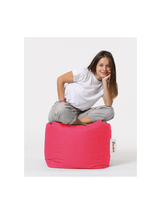 Πουφ Hocker Square Pink 45x45x45cm