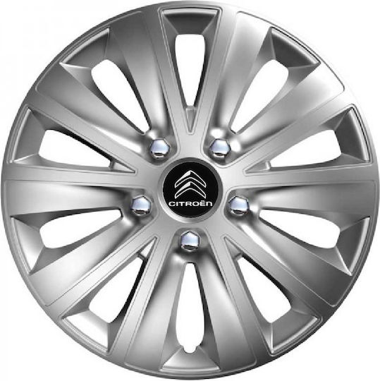 Versaco Σετ Τάσια Αυτοκινήτου Rapid Hc με Σήμα Citroen 4τμχ 16" Ασημί