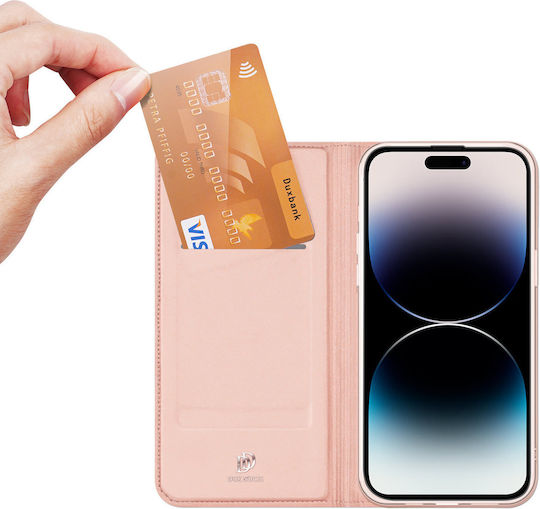 Dux Ducis Skin Pro Book Synthetic Leather Pink (iPhone 15 Pro)