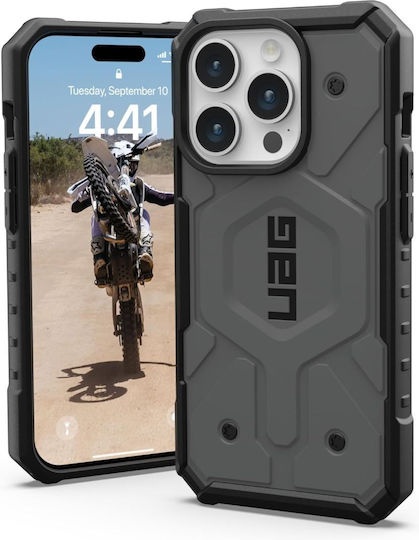 UAG Back Cover Silicon / Plastic Argintiu (iPhone 15 Pro)