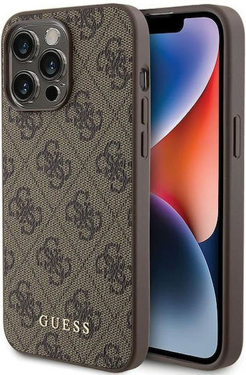 Guess Back Cover Μεταλλική Καφέ (iPhone 15 Pro Max)