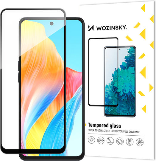 Z Full Glue Full Face Tempered Glass Μαύρο (Oppo A98)