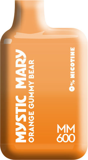 Mystic Mary MM600 Ηλεκτρονικό Τσιγάρο μιας Χρήσης 600 Εισπνοών Orange χωρίς Νικοτίνη 2ml Πορτοκαλί