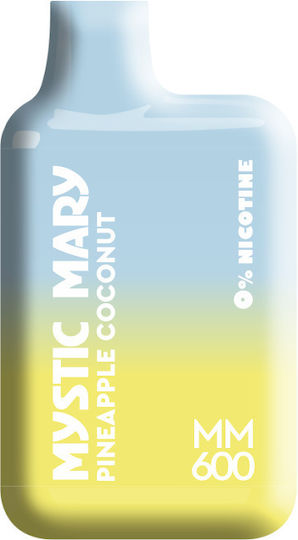 Mystic Mary MM600 Електронна Цигара за Еднократна Употреба 600 Вдишвания Pineapple Coconut без Никотин 2мл