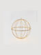 Eurolamp Illuminated Christmas Metal Figure Ball White 30x30x30cm