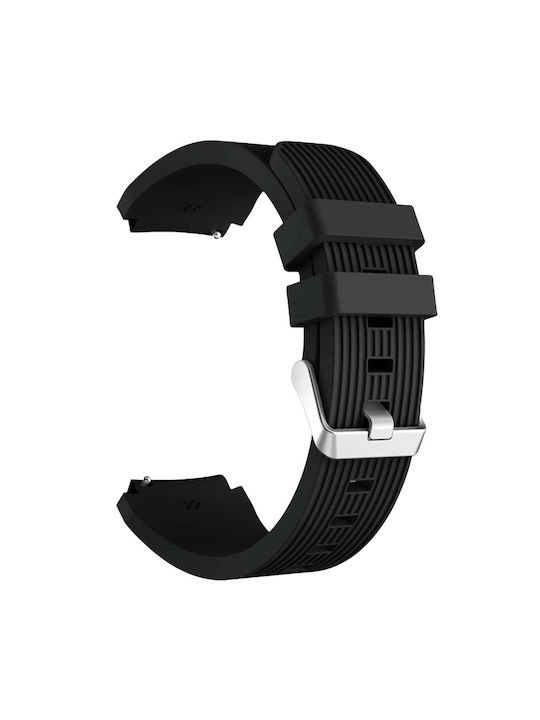 Quick Release Rubber Strap Black 22mm