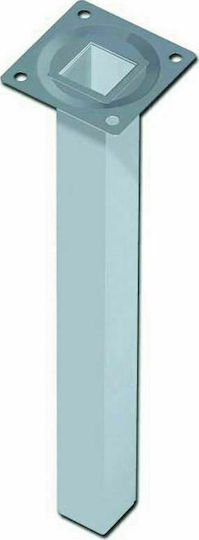 Element-System Metallisches Möbelbein Für Tisch / Beistelltisch 2.5x2.5x30cm Silber