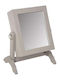 Wooden Jewellery Box with Mirror Gray 22.5x15x28cm
