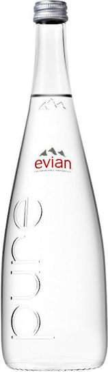 Evian Φυσικό Μεταλλικό Νερό σε Γυάλινο Μπουκάλι 0.75lt