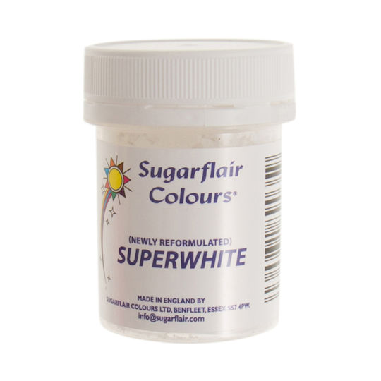 Ζαχαρόπαστας Σκόνη Λευκό Sugarflair Superwhite 20 Γρ 009.03.020