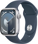 Apple Watch Series 9 41mm mit Pulsmesser (Silve...