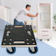 ECD Germany Mobile Basis for Load Weight up to 800kg in Gray Color