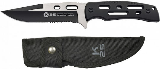 K25 Blade Knife Black in Sheath