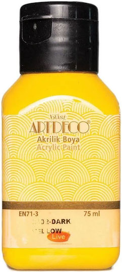 Art & Hobby Set Culori Acrilice Pictură Galben închis 3602 75ml 1buc