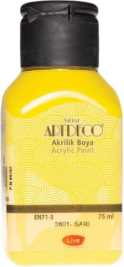 Art & Hobby Acrylic Paint Set Yellow 3601 75ml 1pcs
