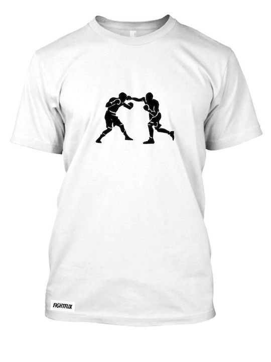 FightFlix Men's Short Sleeve T-shirt White